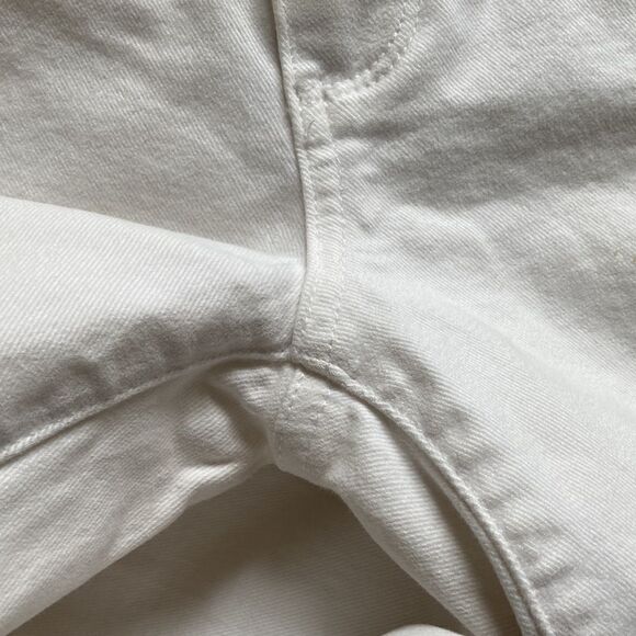 Paige Skyline Ankle Peg Stretch White Skinny Jeans Size 26 - Picture 7 of 16